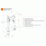 Fechadura Externa 1500/06 Kit Colonial Ox